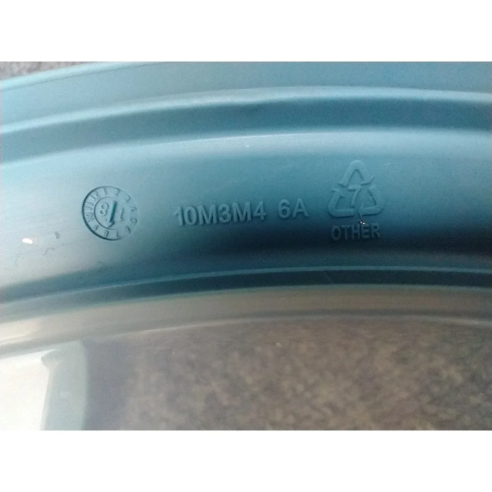 Rubbermaid Premier Replacement Lids Teal Blue Square 7in Set of 2 10M3M4 6A